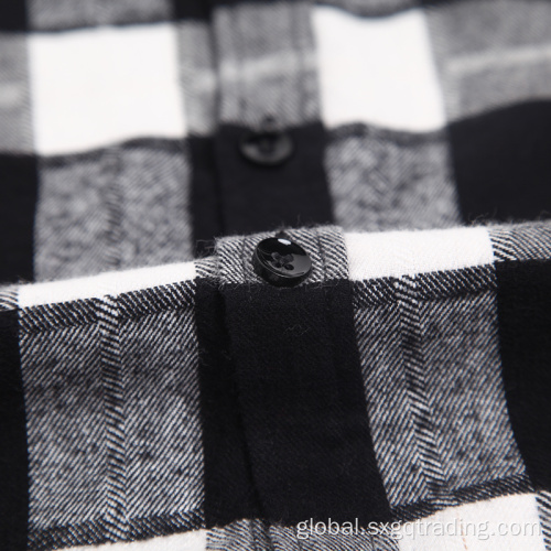 100% Cotton Shirt Fashion 100% cotton stand up flannel shirt Factory